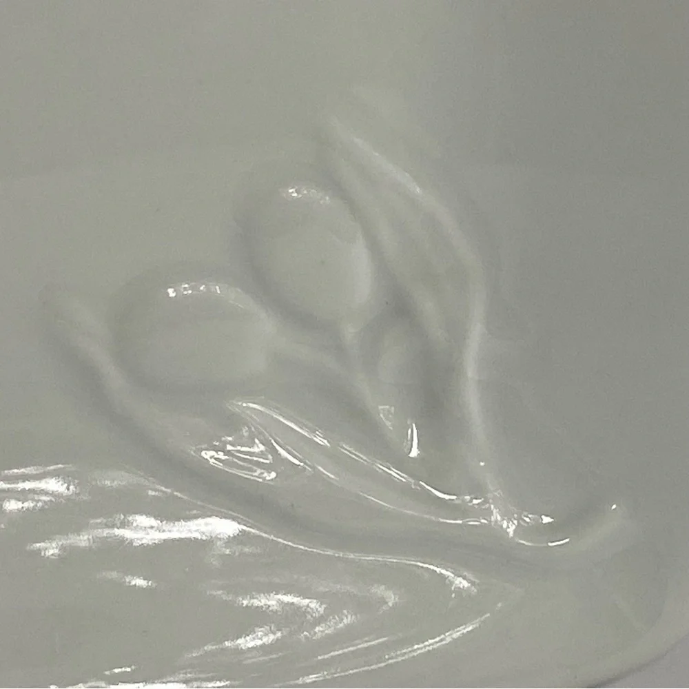 Crate & Barrel Plate Porcelain with Raised Olive Design For Cheese Snacks mint!